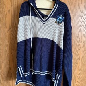 Hot Topic Harry Potter Ravenclaw Knit Hoodie
